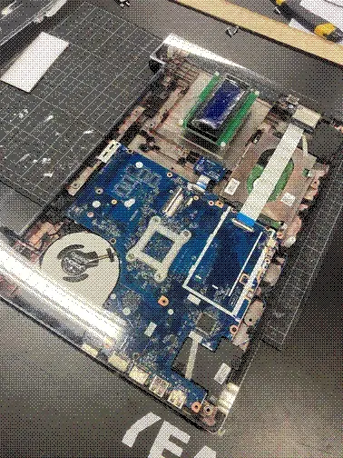 A WIP picture of the transparent front cover